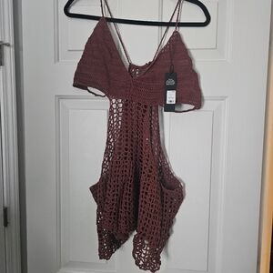 Fashion Nova Crochet Knit Cover-Up Dress Size 1X/2X